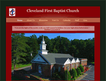 Tablet Screenshot of clevelandfirstbaptist.com